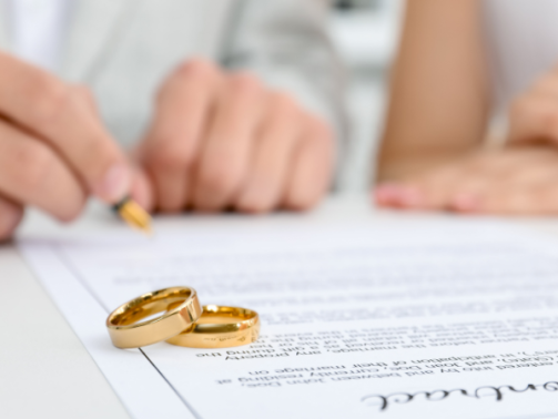 signature contrat de mariage