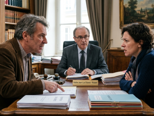 conflit entre héritiers chez le notaire