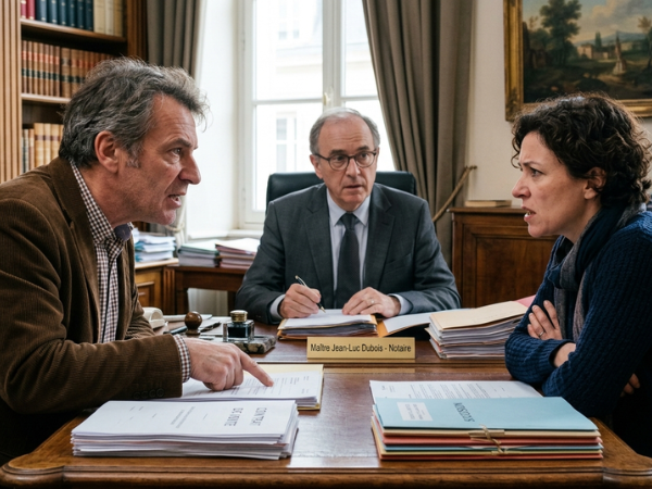 conflit entre héritiers chez le notaire