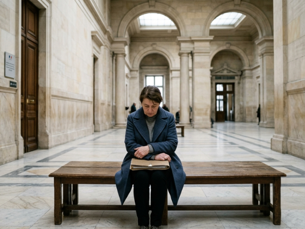 femme au tribunal